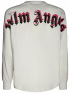 PALM ANGELS - Logo Print Over Cotton  T-shirt