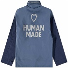 Human Made Rain Parka Jacket in Blue
