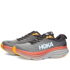 Hoka One One Men's M Bondi 8 Sneakers in Anthracite/Castlerock