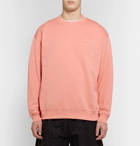 Acne Studios - Forba Logo-Appliquéd Loopback Cotton-Jersey Sweatshirt - Men - Pink