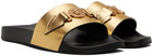 Versace Gold Medusa Biggie Slides