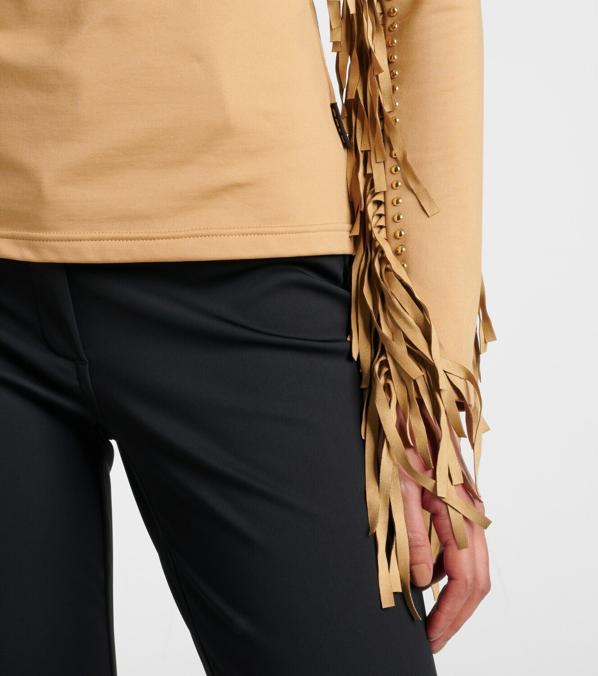 Goldbergh Whisper studded fringed ski top
