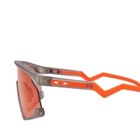 Oakley BXTR Sunglasses in Matte Grey Ink/Prizm Trail Torch 
