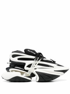 Balmain White Unicorn Leather Sneakers