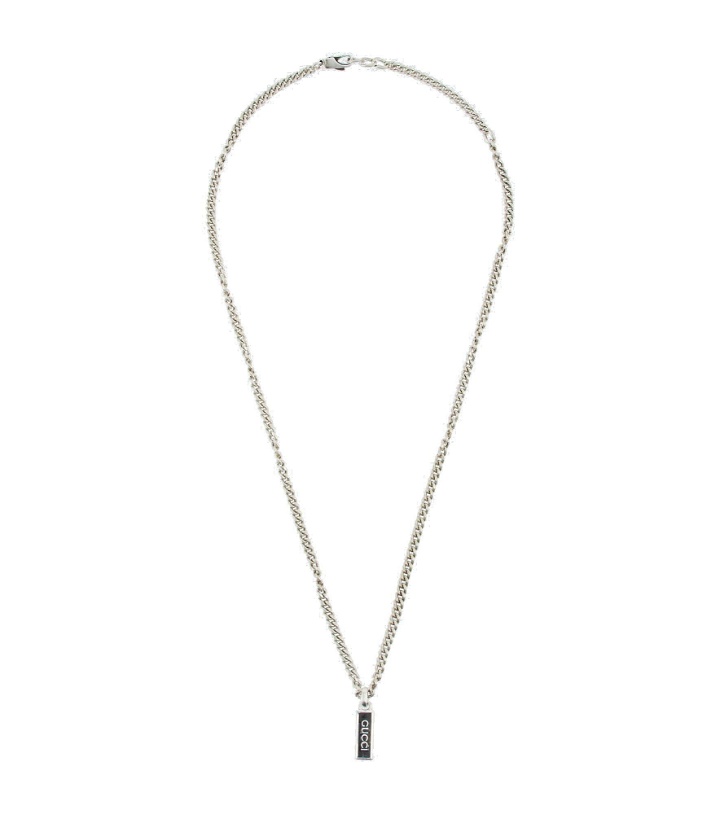 Photo: Gucci - Logo sterling silver necklace