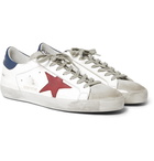 Golden Goose Deluxe Brand - Superstar Distressed Leather and Suede Sneakers - Men - White