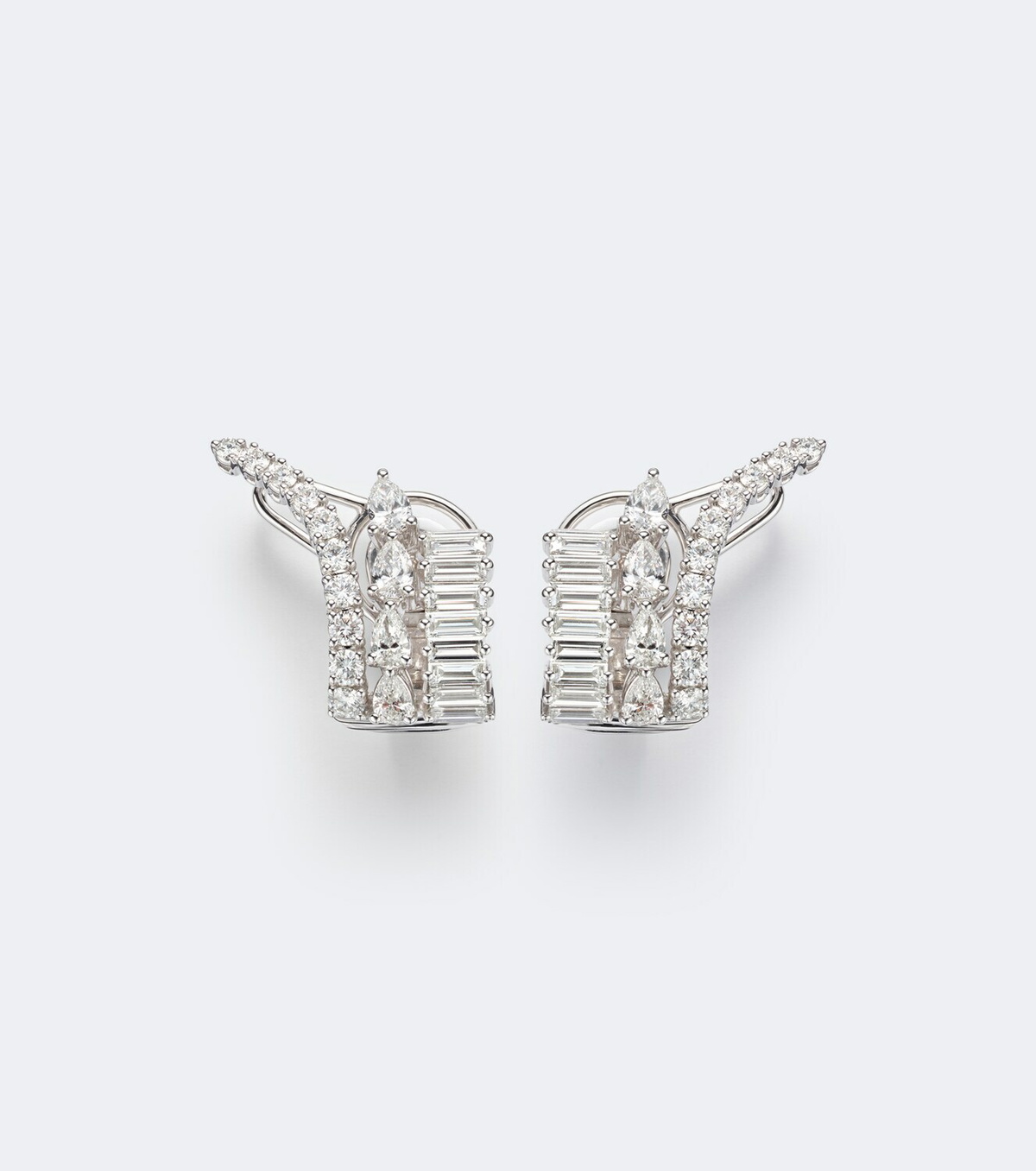 Yeprem Y-Couture 18kt white gold earrings with diamonds