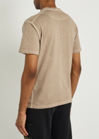 Stone Island Tonal Compass Logo Cotton T-shirt Sand