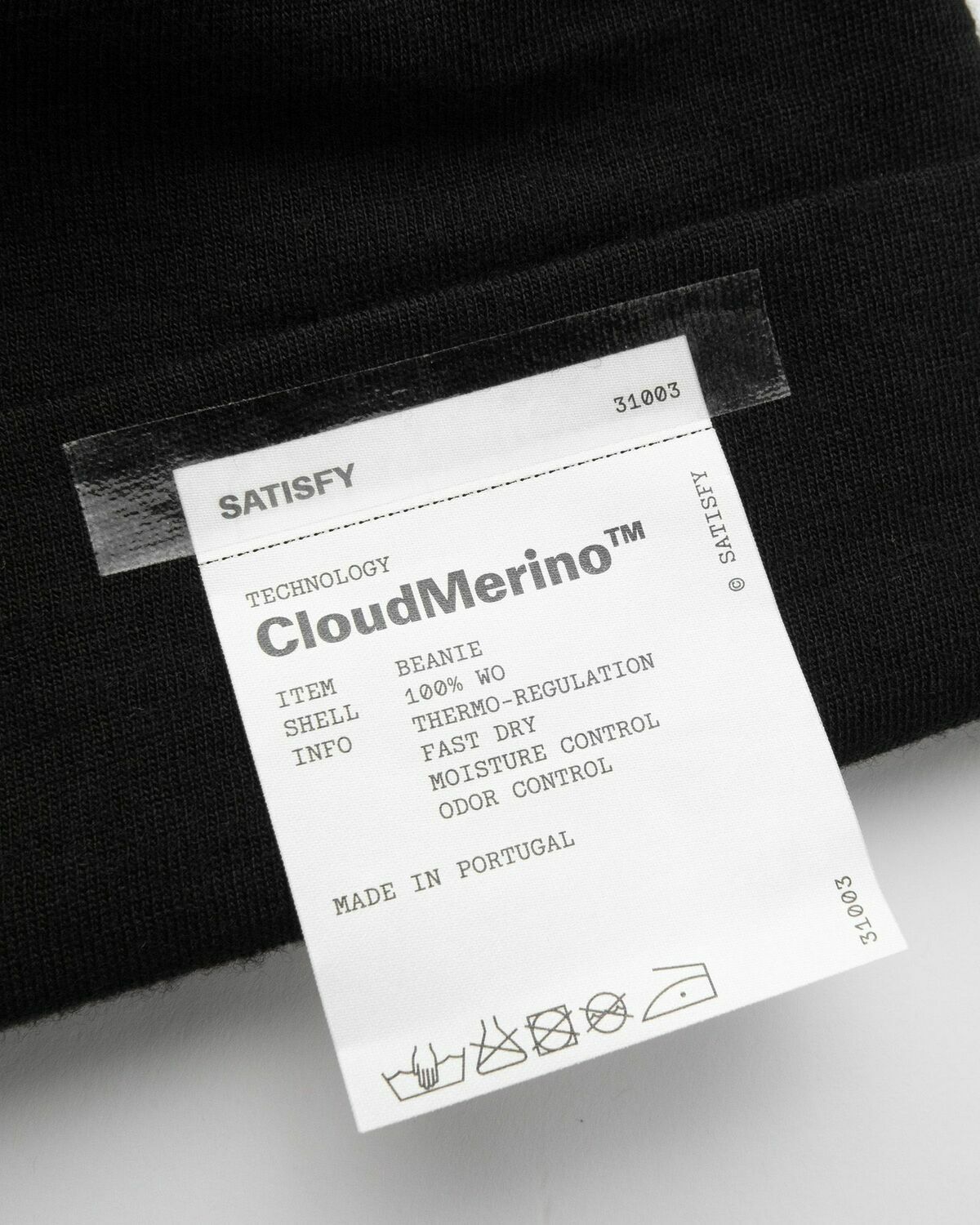 Satisfy Running Cloud Merino Beanie Black Beanies