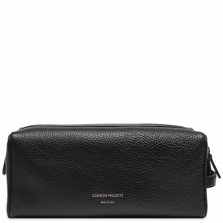 Photo: Common Projects Men's Toiletry Bag in Black Textured