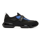 Prada Black and Blue Sport Sneakers