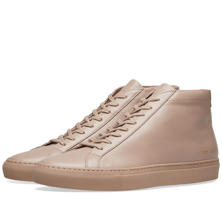 Photo: Common Projects Original Achilles Mid Dusty Pink