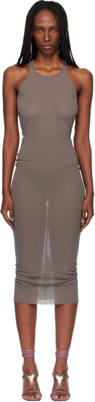 Photo: Rick Owens Gray Temple Tank Midi Dress