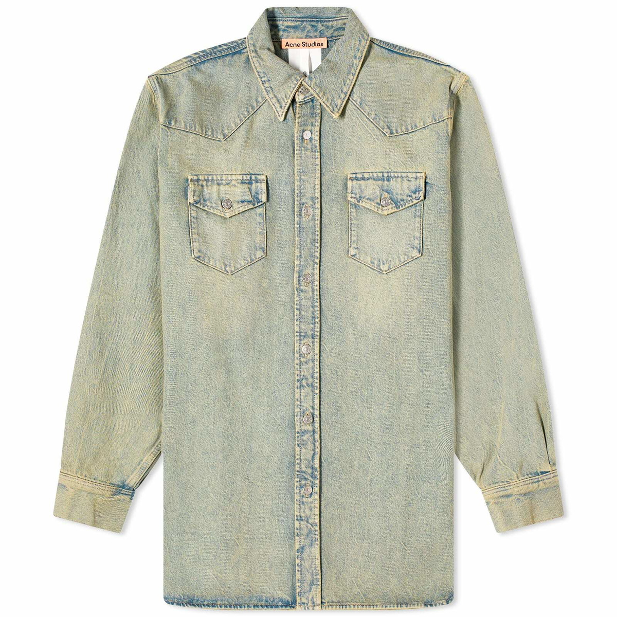 Acne Studios Men's Karty Denim Overshirt in Delta Acne Studios