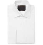 Favourbrook - White Eton Slim-Fit Bib-Front Double-Cuff Cotton-Poplin Tuxedo Shirt - Neutrals