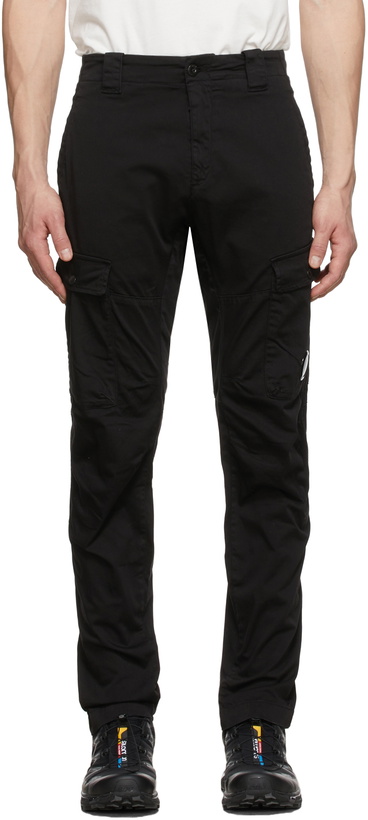 Photo: C.P. Company Black Sateen Ergonomic Cargo Pants