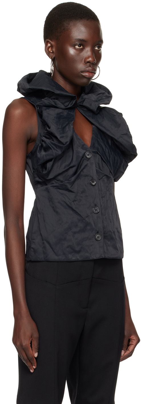 Kiko Kostadinov Black Lozen Tank Top