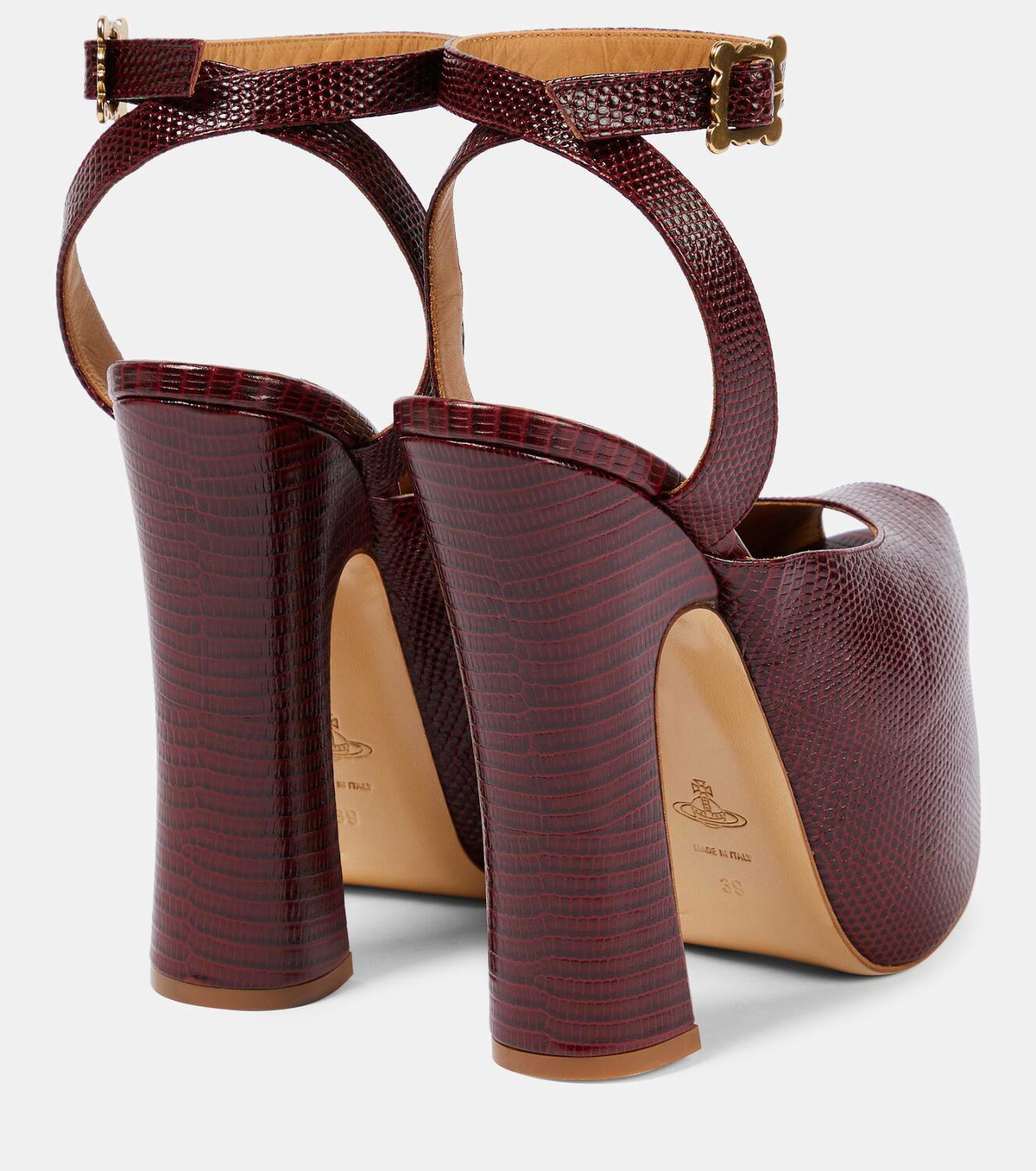 Vivienne Westwood Vargas croc-effect leather pumps