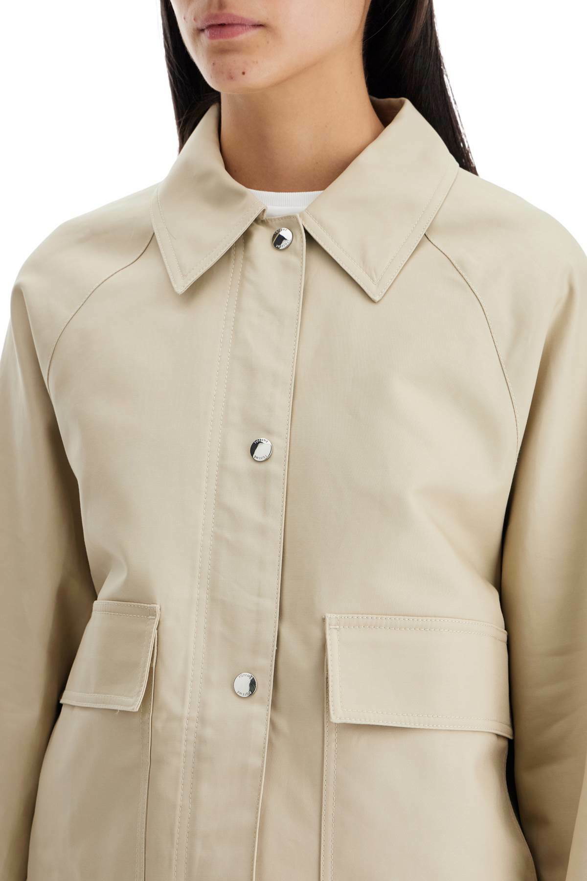 【TOTEME】Cropped Jacket for women Pure Organic Cotton Cropped cotton jacket black – TOTEME