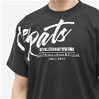 Rats Men's Script Big Logo T-Shirt in Black