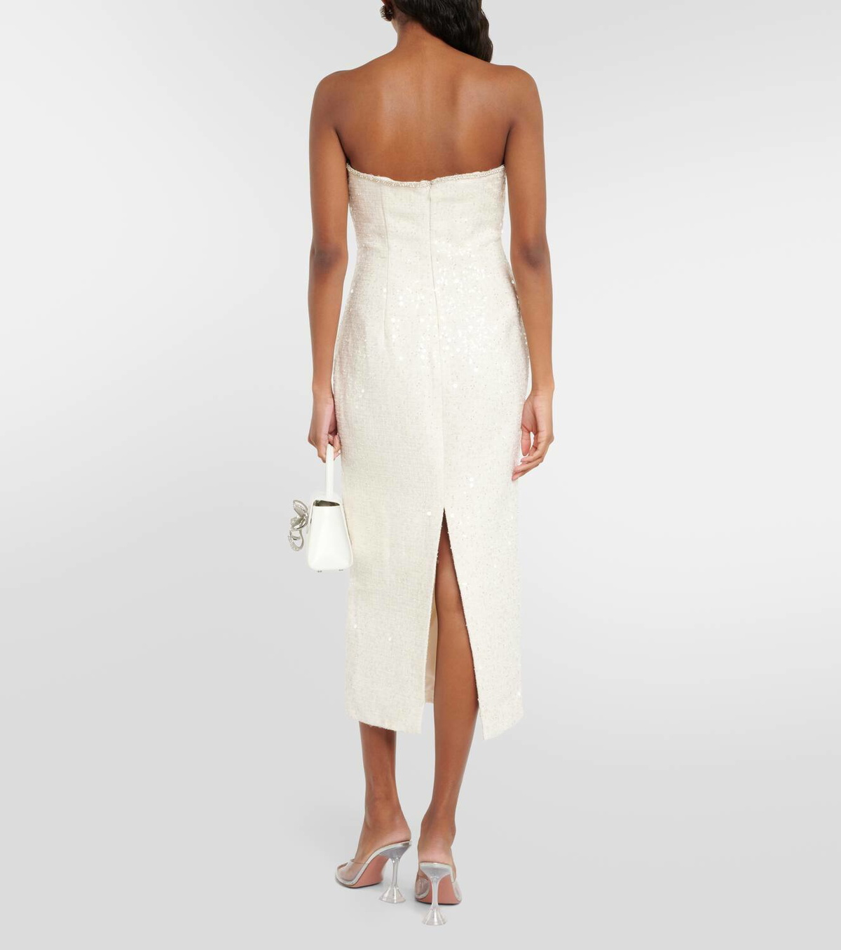Self-Portrait Bridal sequined boucl midi dress Self-Portrait