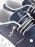 ON - Cloud 5 Rubber-Trimmed Recycled Mesh Running Sneakers - Blue