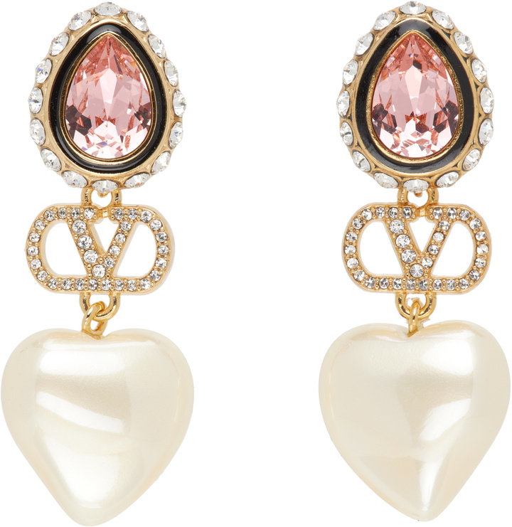 Photo: Valentino Garavani VLogo Signature Faux-Pearl Earrings
