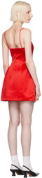 Marc Jacobs Red 'The Satin Bow' Minidress