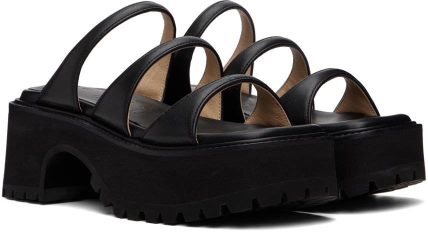 Marge Sherwood Black Platform Sandals