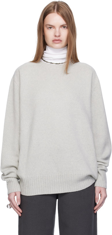 Photo: Arch The Gray Cashmere Relaxed Pullover Sweater