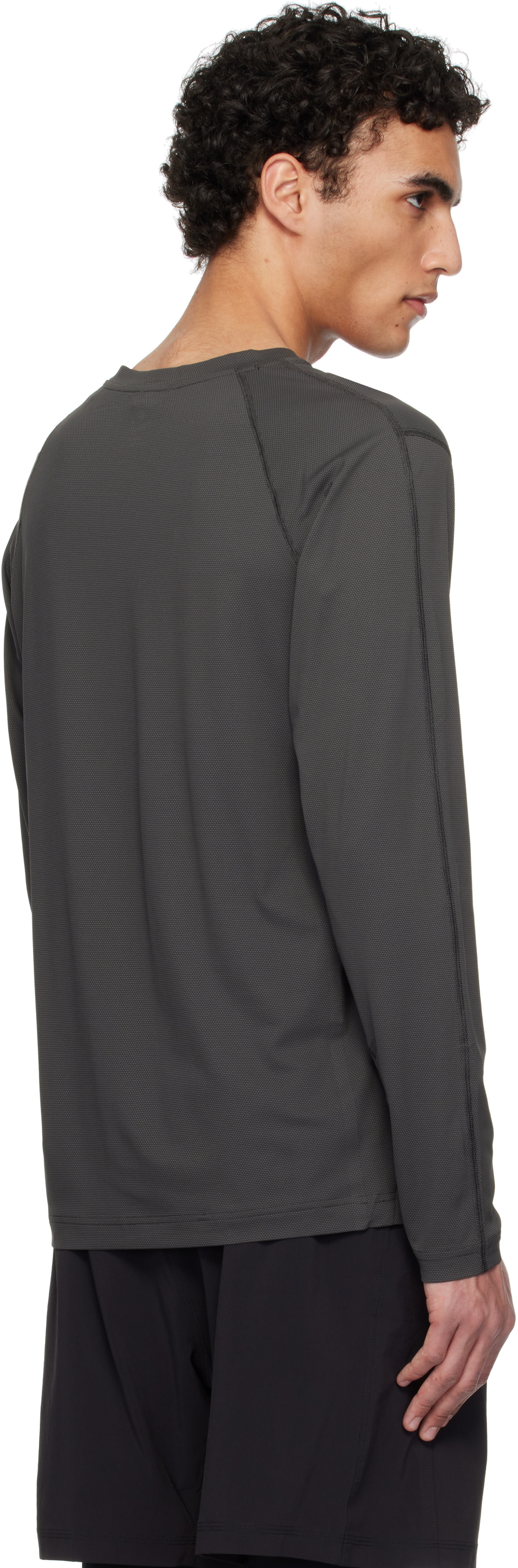 Reigning Champ Gray Lightweight Cordura Training Long Sleeve T-shirt