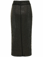 SELF-PORTRAIT - Hot Fix Viscose Midi Skirt