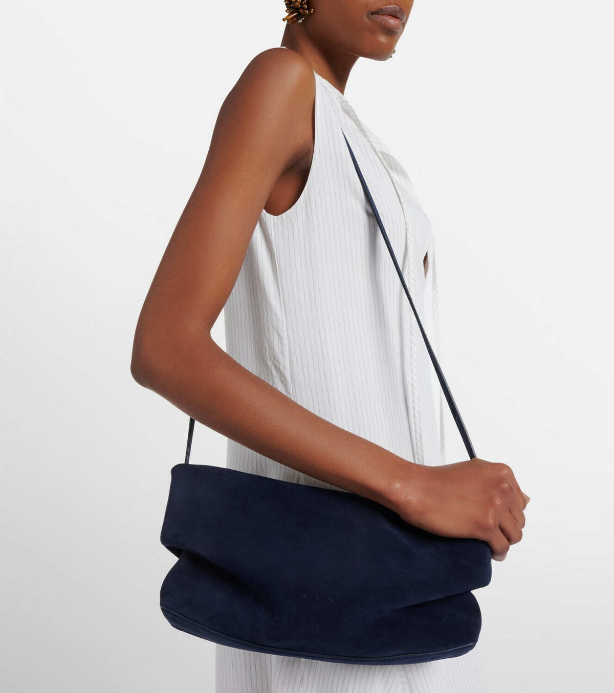 Aesther Ekme Nina Small suede clutch