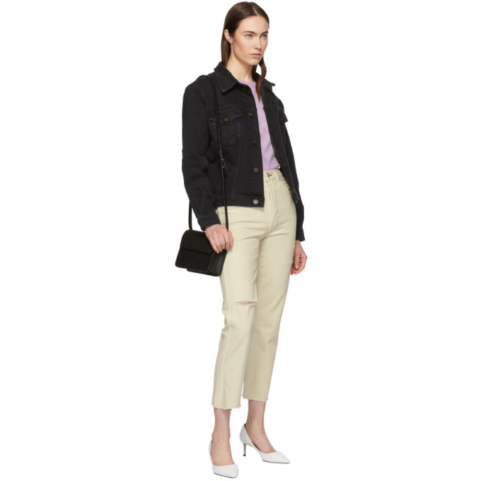 Amo White Loverboy High-Rise Straight Jeans