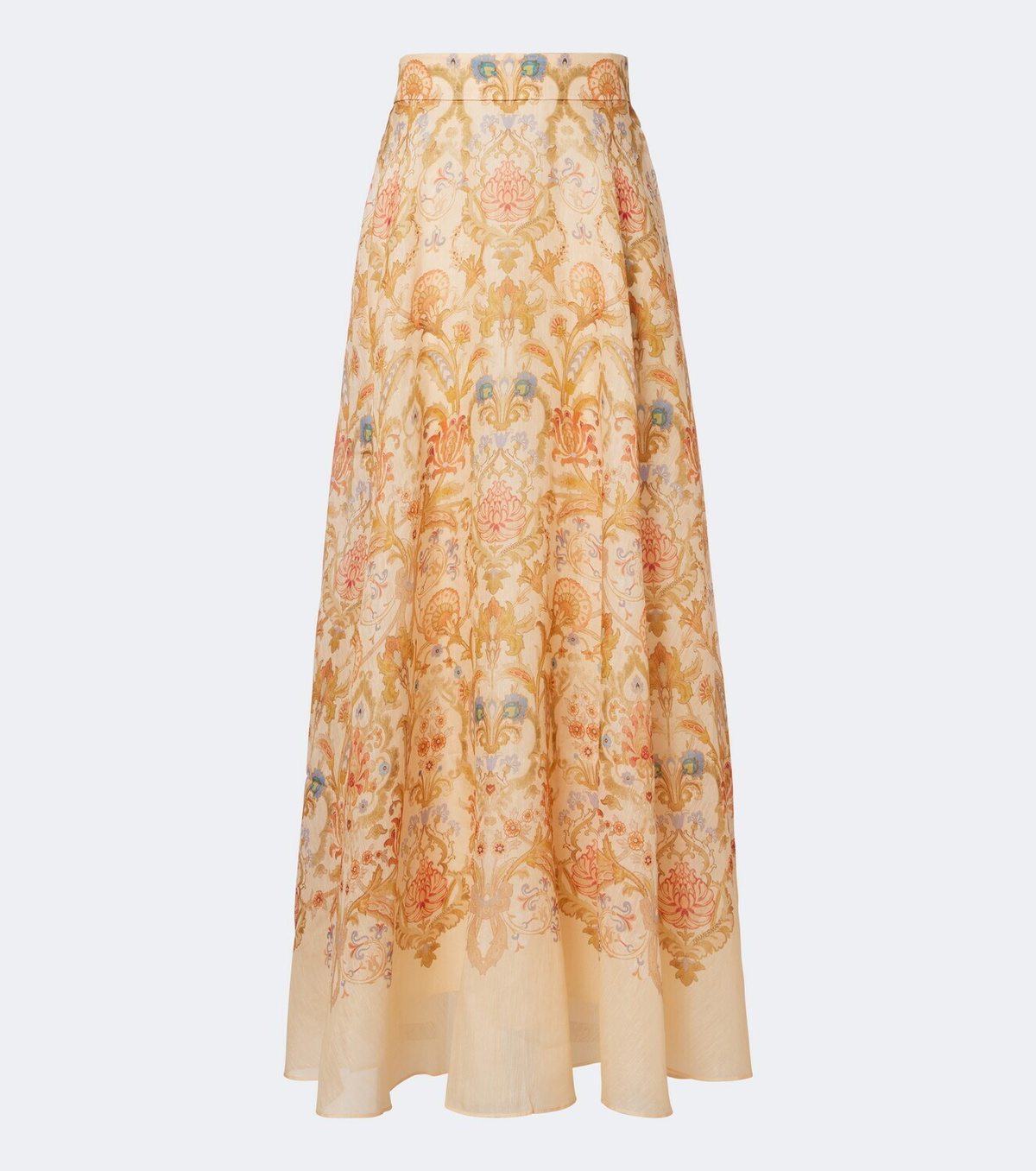 Zimmermann Valiant printed linen and silk maxi skirt