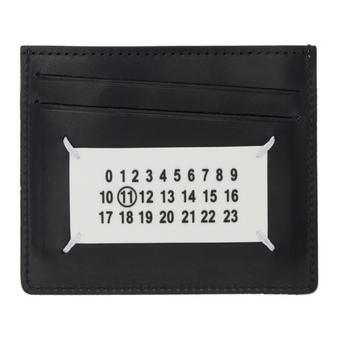 Photo: Maison Margiela White and Black Logo Card Holder