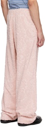 Martine Rose Pink Jacquard Trousers