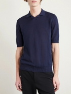 Eleventy - Cotton Polo Shirt - Blue