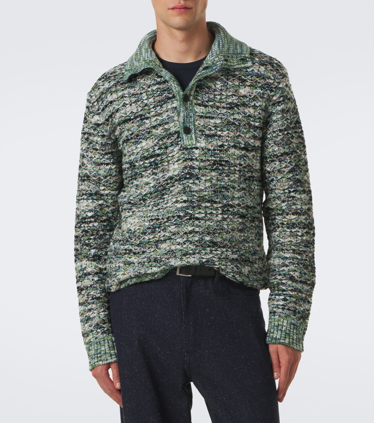 Missoni Wool-blend polo sweater