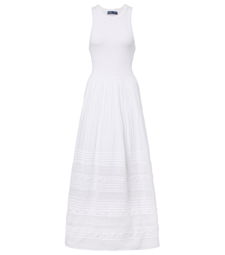 Photo: Polo Ralph Lauren Lace-trimmed cotton-blend maxi dress