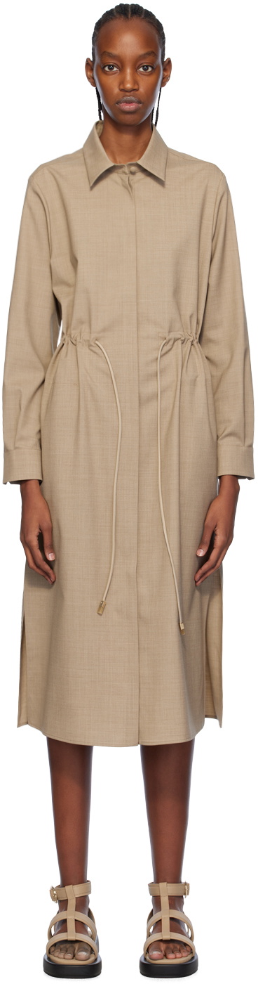 Max Mara Brown Monia Midi Dress Max Mara