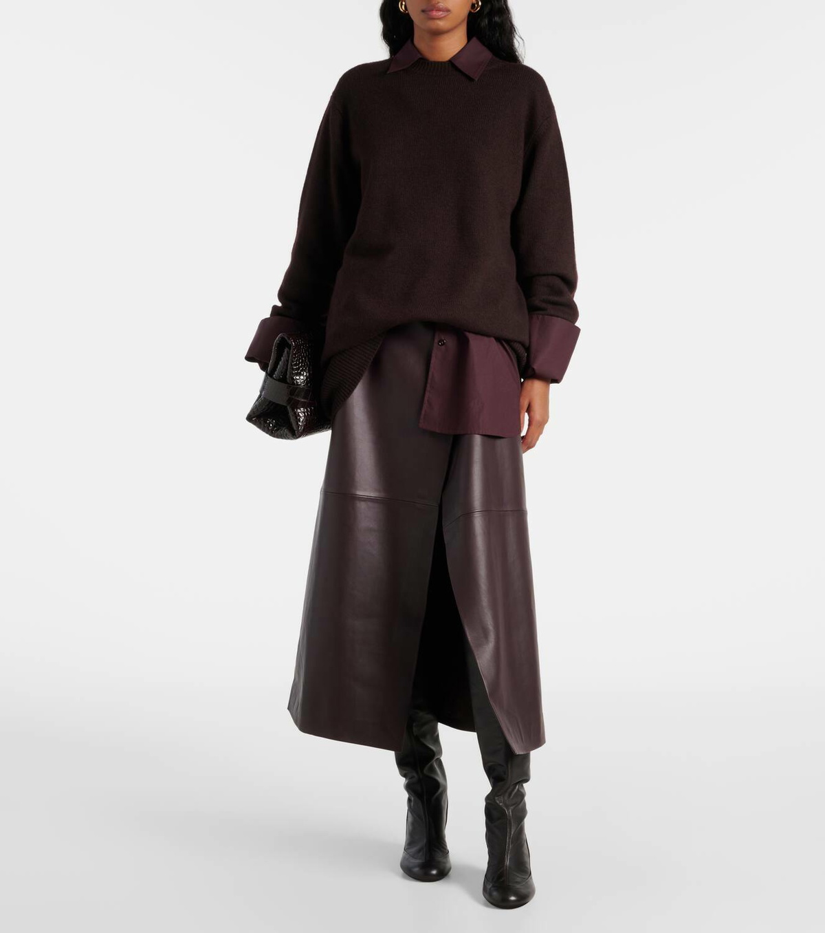 The Frankie Shop Maxime wool and cashmere-blend sweater dress