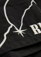 Rhude Moonlight Embroidered Shell Shorts Black