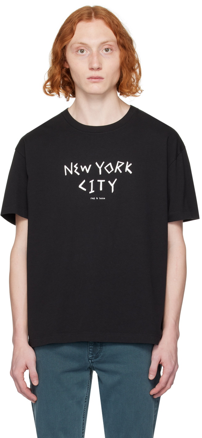 rag bone Black RBNY T Shirt Rag and Bone