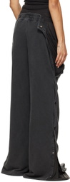 Y/Project Gray Snap Insert Sweatpants