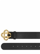 CASABLANCA 6cm Logo Buckle Leather Belt