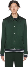 AMI Alexandre Mattiussi SSENSE Exclusive Green Ami De Cœur Jacket