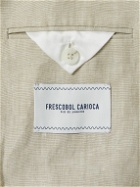 Frescobol Carioca - Paulo Unstructured Linen Suit Jacket - Gray