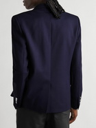 Balmain - Slim-Fit Wool-Twill Blazer - Blue