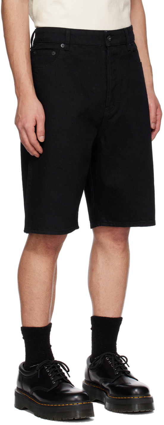 Kenzo Black Kenzo Paris Himawari Denim Shorts Kenzo